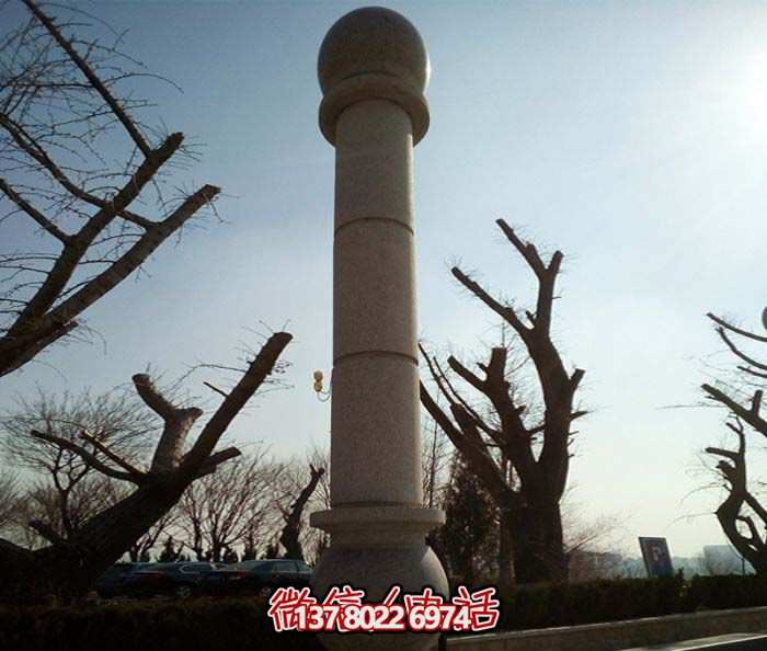 絢麗多彩的大理石雕塑石柱，打造優(yōu)雅秀美的廣場(chǎng)景觀