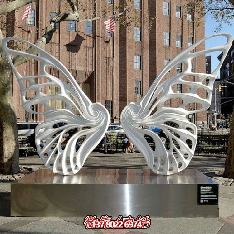 精致的不銹鋼景觀蝴蝶擺件，裝點(diǎn)你的別墅小區(qū)