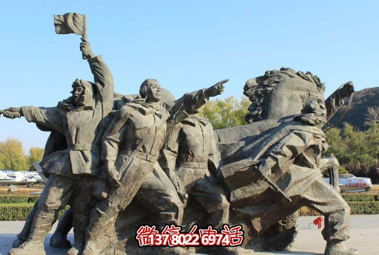 大型石雕景觀擺件，為廣場增添創意人物氣息