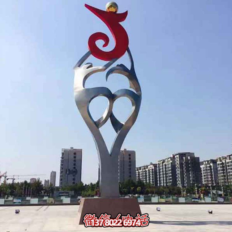 創(chuàng)意大型不銹鋼景觀擺件，點(diǎn)綴戶外廣場(chǎng)園林