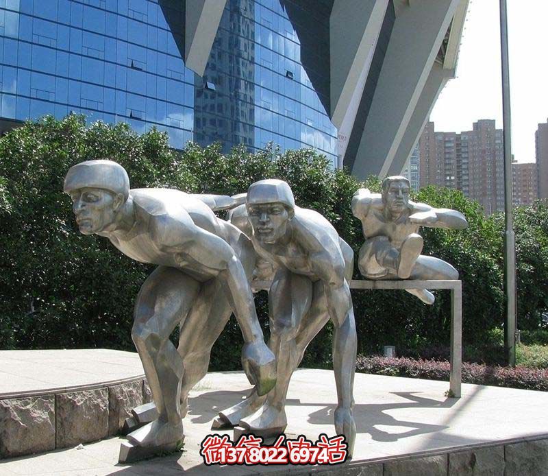 不銹鋼拋光跨欄運(yùn)動(dòng)主題雕塑 不銹鋼拋光跨欄運(yùn)動(dòng)主題雕塑