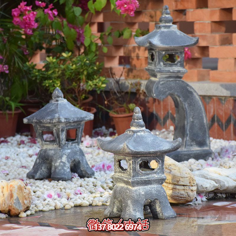 傳統(tǒng)日式風格宮燈裝飾，安置禪意擺件雕塑，為你的別墅和民宿增添創(chuàng)意