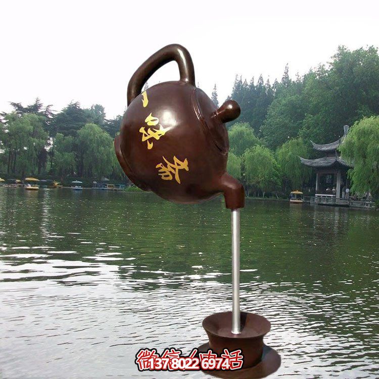 大型仿銅玻璃鋼懸空流水擺件，點綴園林景觀