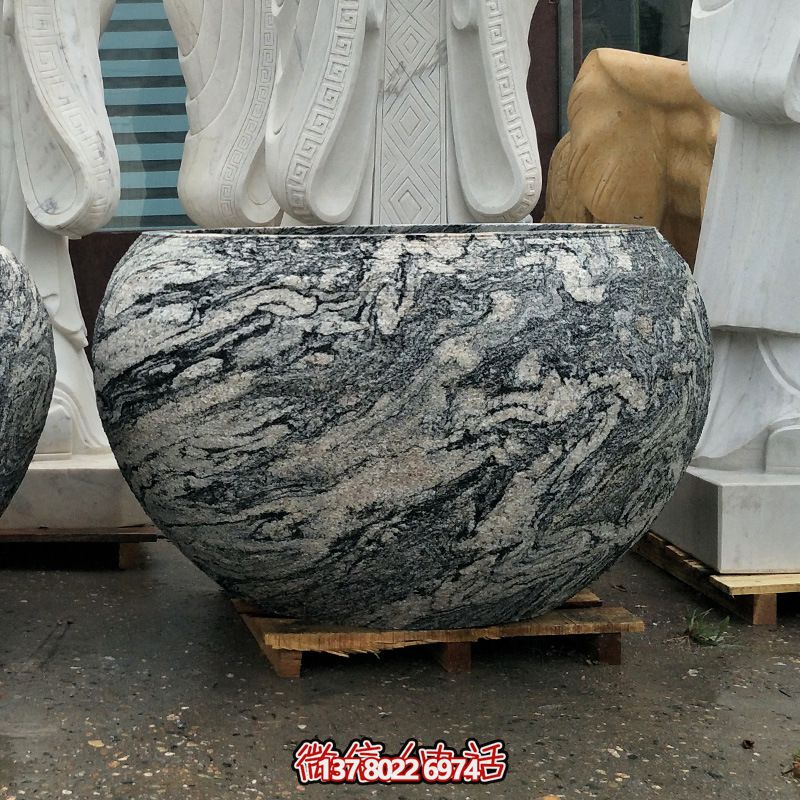 精美大理石石雕魚缸,點(diǎn)綴庭院雕塑 精美大理石石雕魚缸,點(diǎn)綴庭院雕塑