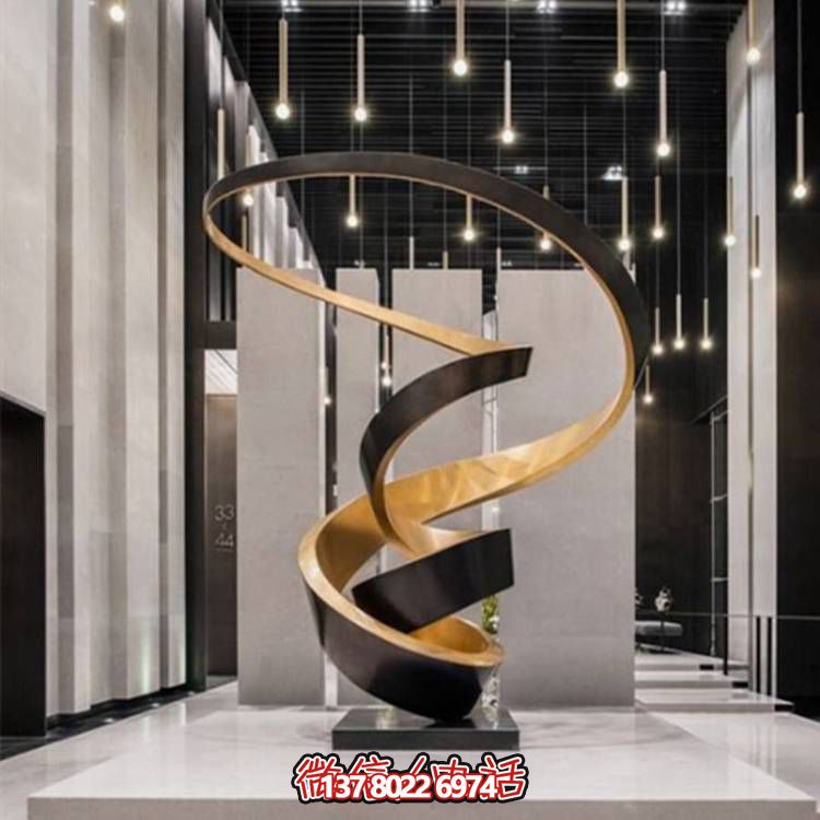 商場(chǎng)戶外抽象不銹鋼雕塑——讓景觀更有儀式感
