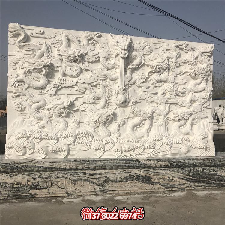 精湛雕刻的室內大理石雕塑，為您的庭院增添浮雕照壁