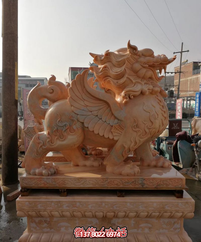 戶(hù)外園林景觀大型神獸景觀會(huì)飛的貔貅雕塑