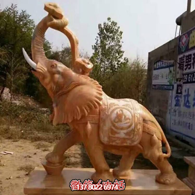 別墅小區(qū)門口大型看門鎮(zhèn)宅招財(cái)大象動物雕塑