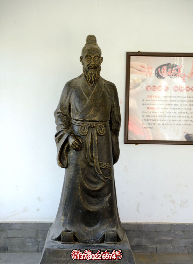 扁鵲古代醫學名人銅雕扁鵲雕塑 扁鵲古代醫學名人銅雕扁鵲雕塑