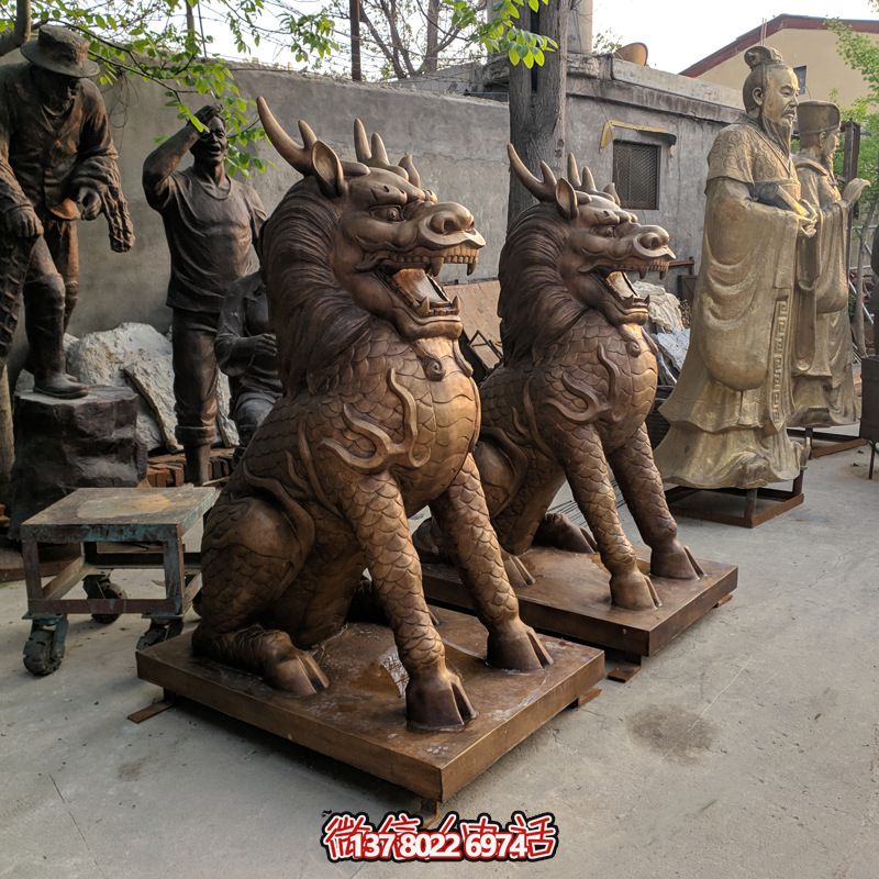 墓地創(chuàng)意鎮(zhèn)宅辟邪神獸麒麟雕塑 墓地創(chuàng)意鎮(zhèn)宅辟邪神獸麒麟雕塑