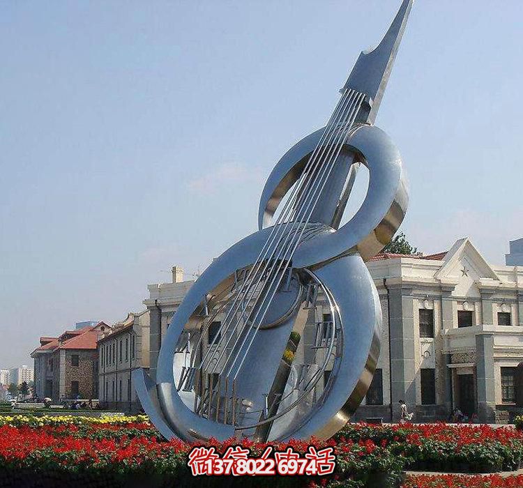 不銹鋼抽象大提琴葫蘆雕塑 不銹鋼抽象大提琴葫蘆雕塑