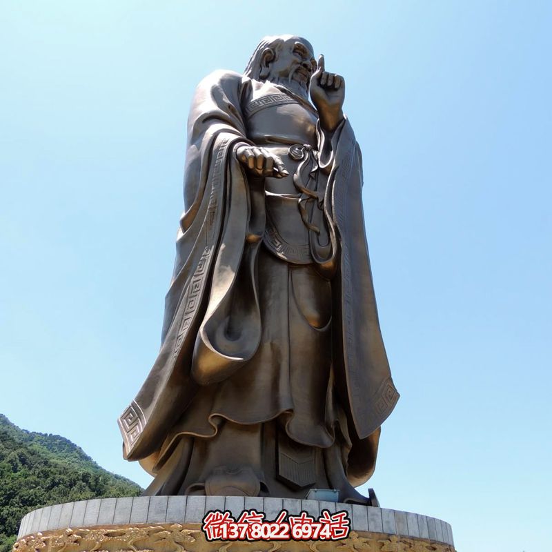 大學(xué)公園擺放春秋時(shí)思想家太清老子鑄銅雕塑 大學(xué)公園擺放春秋時(shí)思想家太清老子鑄銅雕塑